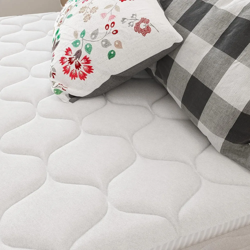 NapQueen materasso in Memory Foam a molle insacchettate da 8 pollici, letto in una scatola, bianco