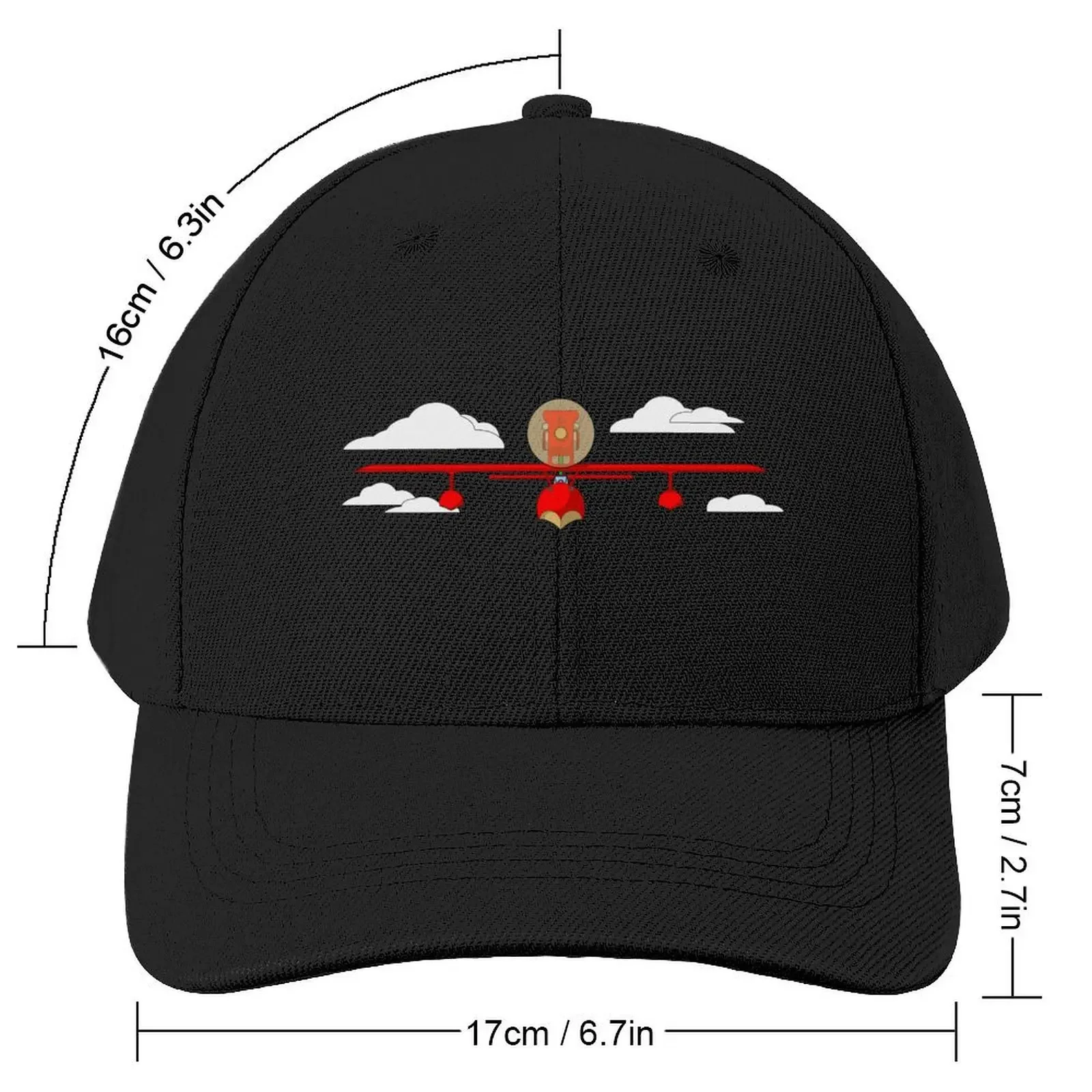 Crimson Pig Red Plane Baseball Cap Designer Hat custom Hat For Men Women's