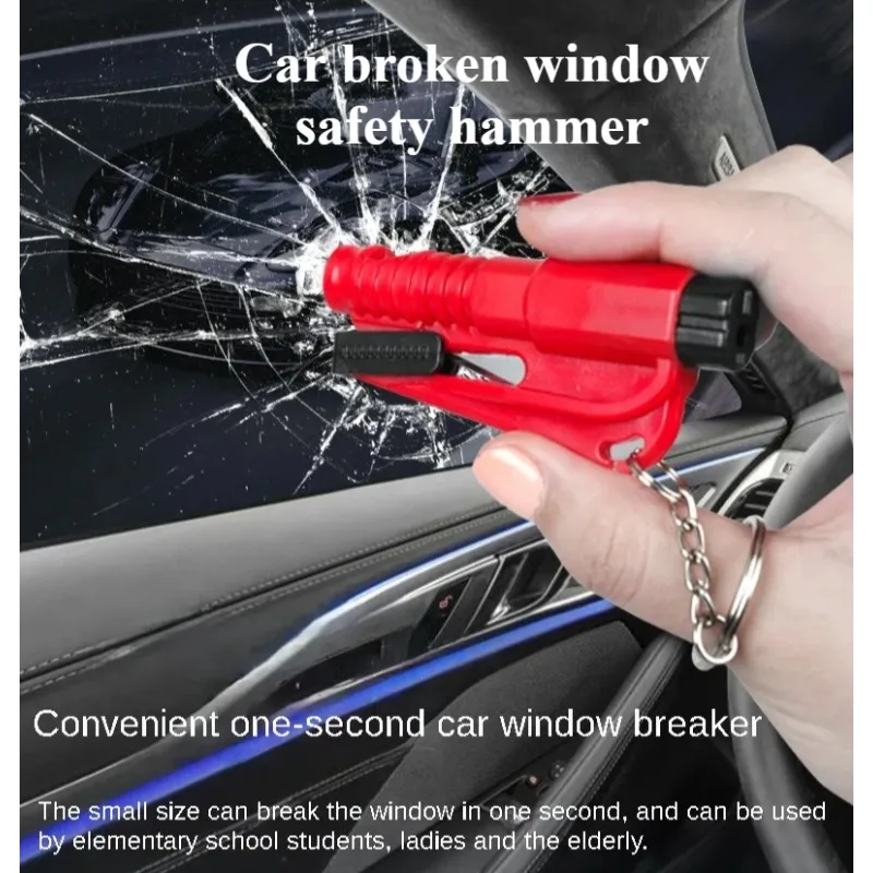 

3-in-1 Whistle Window Breaker, Car Window Breaker, Safety Hammer, Car Lifesaving Hammer Keychain, Emergency Portable Accessories