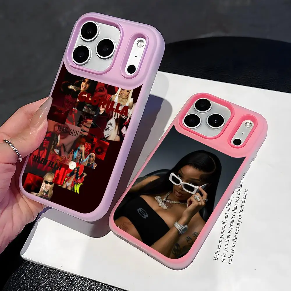 Rapper Glorilla Phone Case 2-in-1 Detachable Clear with Card Holder for iPhone 12-17 Soft Multi-Color view 2
