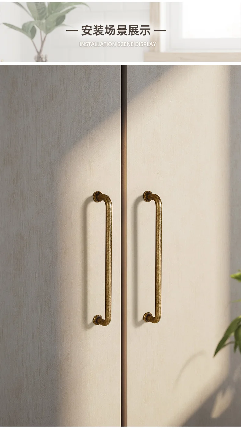 Antike Schrankgriffe, runde Schubladenknöpfe, Vintage-Aluminiumgriffe für Schlafzimmer, Kleiderschrank, Kommode, Möbelbeschläge im chinesischen Stil – Detail 4