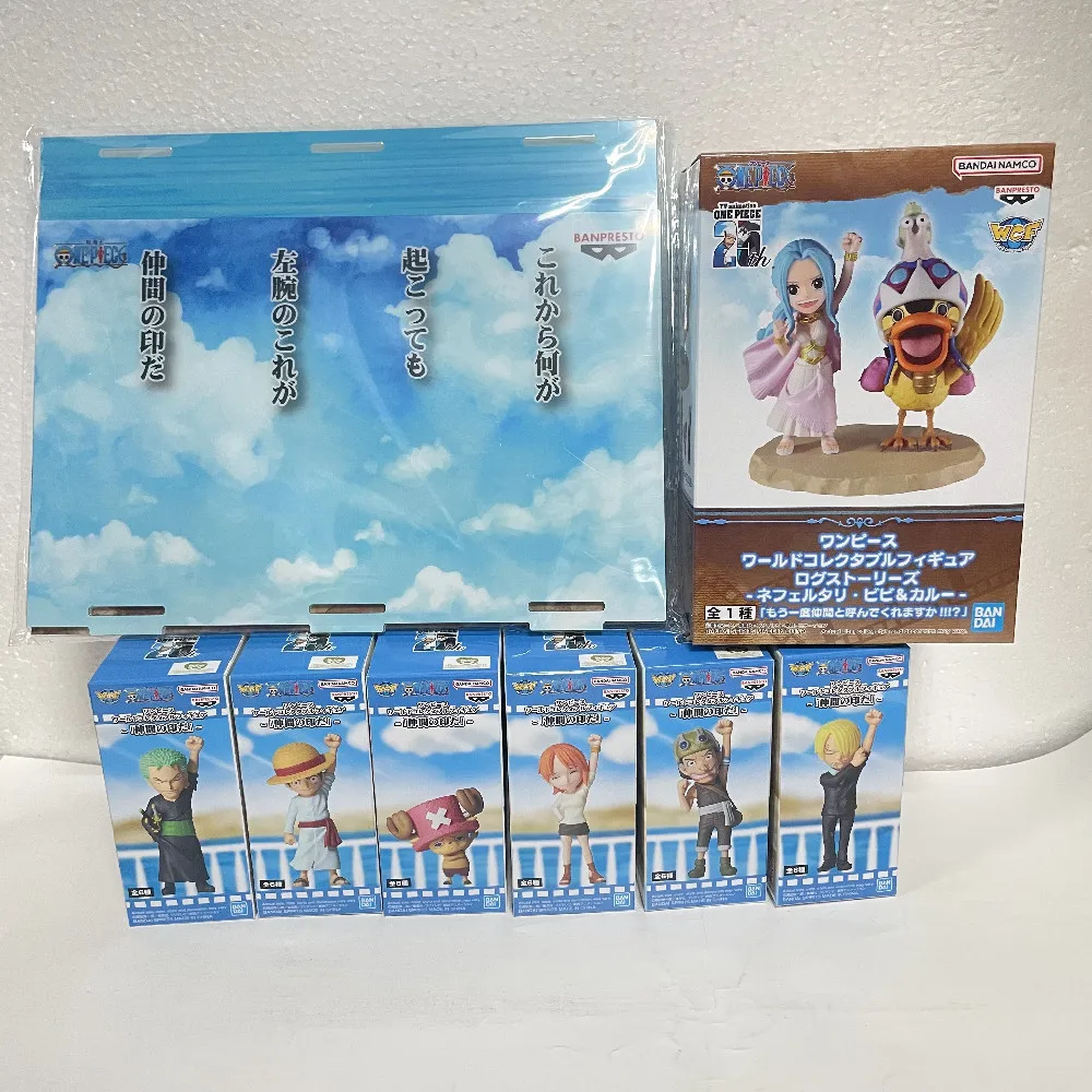 

В наличии Оригинальное Аниме One Piece Zoro Sanji Nami Luffy Usopp Chopper Nefertari D. Vivi экшн ПВХ игрушки Мир сборник фигурки