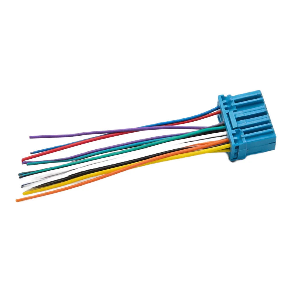 Car Audio Setup Blue Car Audio Connector Radio Installation Cable 12V Voltage Easy Installation For Civic Sedan