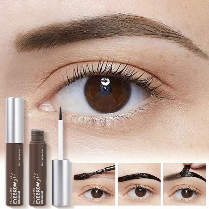 1pc líquido rasgando sobrancelha gel impermeável sweatproof longa duração tatuagem caneta matiz tintura sobrancelha sombra gel creme cosméticos