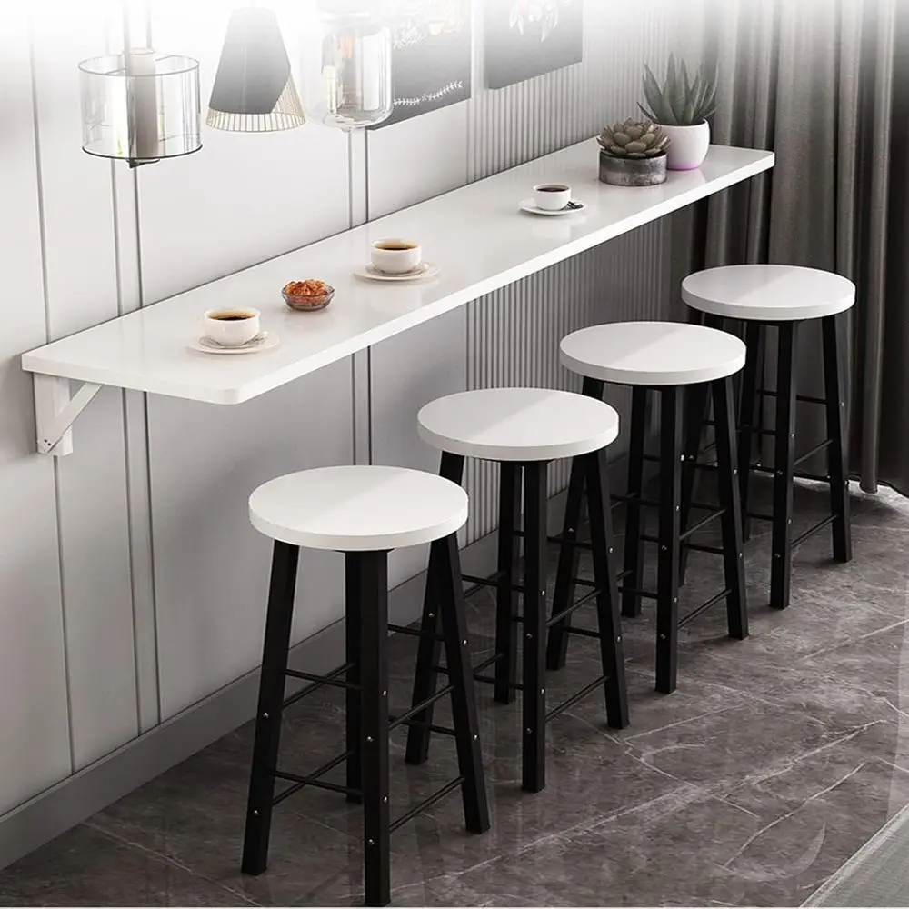 Hanging Home Narrow Long Table，Wall Hanging Dining Table， olding Kitchen Wall，olding Table Wall，Hanging olding Desk， Restaurant