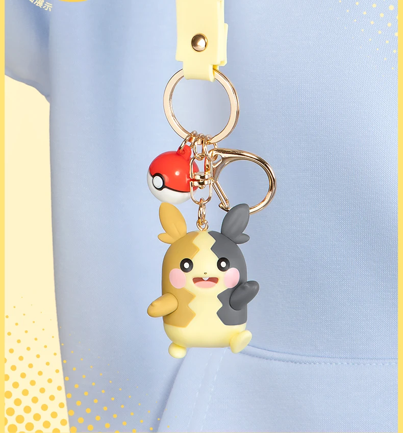 Pokemon Anime Figuren Snorlax Mimikyu Cubone Morpeko Schlüsselanhänger Auto Schlüssel Schulranzen Rucksack Dekoration Schreibtisch Dekoration Spielzeug Geschenk – Detail 19