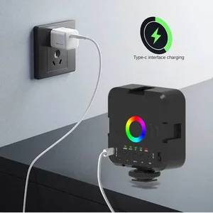 Mini RGB Heißstiefel Füllung Licht für Live -Fotografie, LED -tragbare Atmosphäre, bewegliche Kamera, einstellbare Tasche 6 Hauptverkäufe LED LED RGB - №3