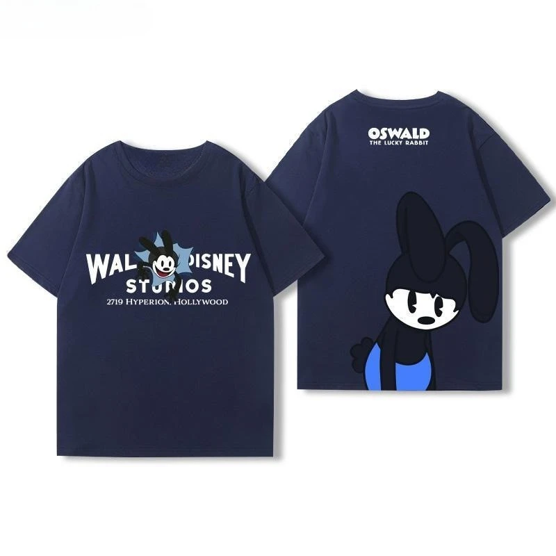 

Men's T-shirt Disney Oswald Pattern Print T-shirt Short Sleeve Loose and Comfortable Casual Fashion Trend Men's Sports Top