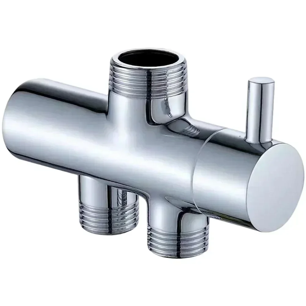 

Wall Mounted Shower Diverter Valve 2 Way Splitter Copper Chrome Plated Home Improvement Hardware Parts For Home