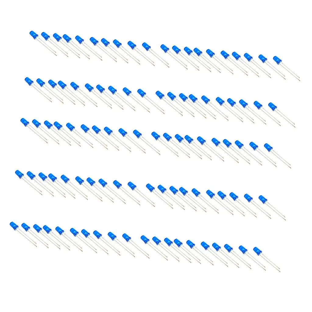 5mm Blue Round Top LED Diode Lights High Quality Lens Lamp Decorative Lighting Components for Fairy Lights