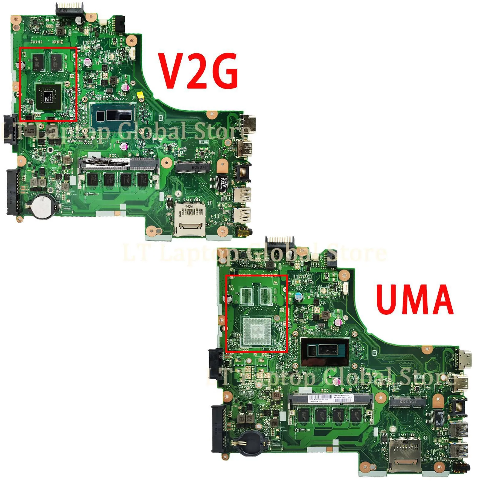 Notebook MAINboard UNTUK ASUS X450LD A450LD P450LD K450LD F450LD X450LA Laptop Motherboard I3 I5 I7 CPU RAM/4GB UMA/GT820M