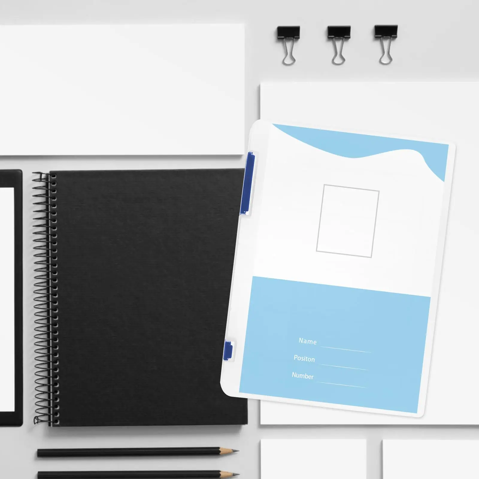 

A4 File Box Document Organizer Magazine Sleeves Holder Blue Case Protector Plastic Storage Box For Papers Documents Photos A4