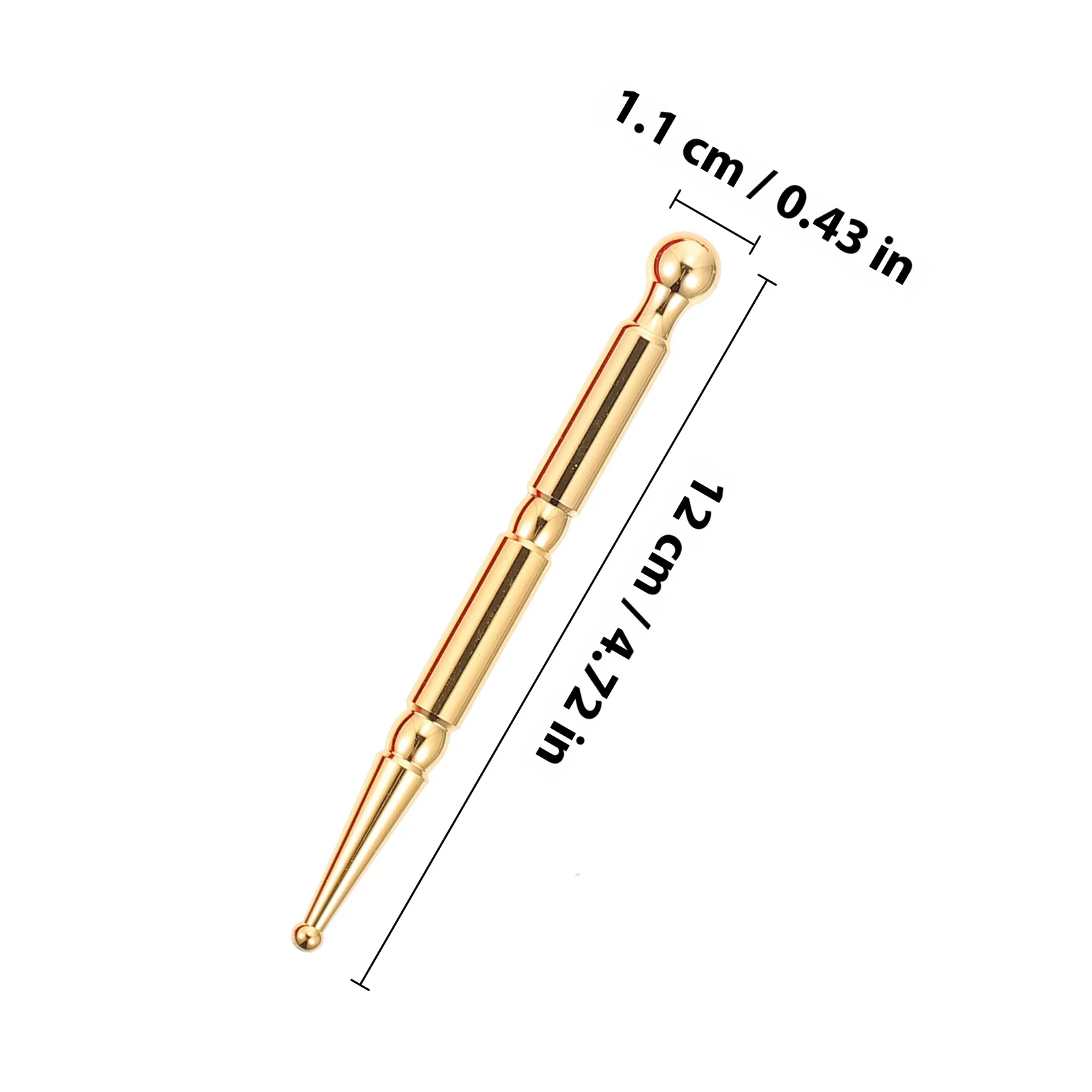 النحاس عصا تدليك الأنسجة العميقة نقطة الوخز مدلك القلم لتخفيف الآلام الزناد نقطة العلاج دليل العلاج بالابر أداة الجسم #3