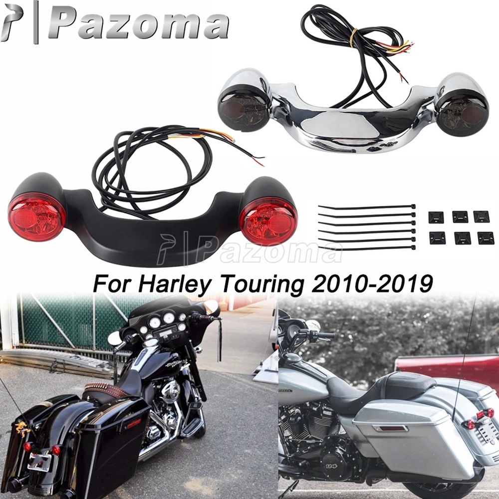 

Rear LED Turn Signal Light Bar Lamp For Harley Touring Street Glide Road Glide FLHRXS Motorcycle Bullet Signals Lights 2010-2019