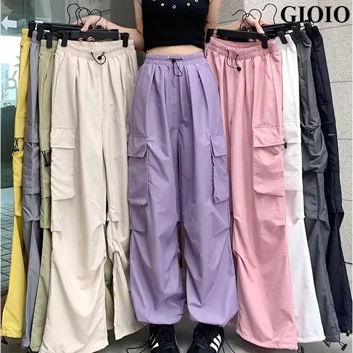 GIOIO Custom women early spring thin high-waisted wide-leg pants loose sun protection casual sports pants