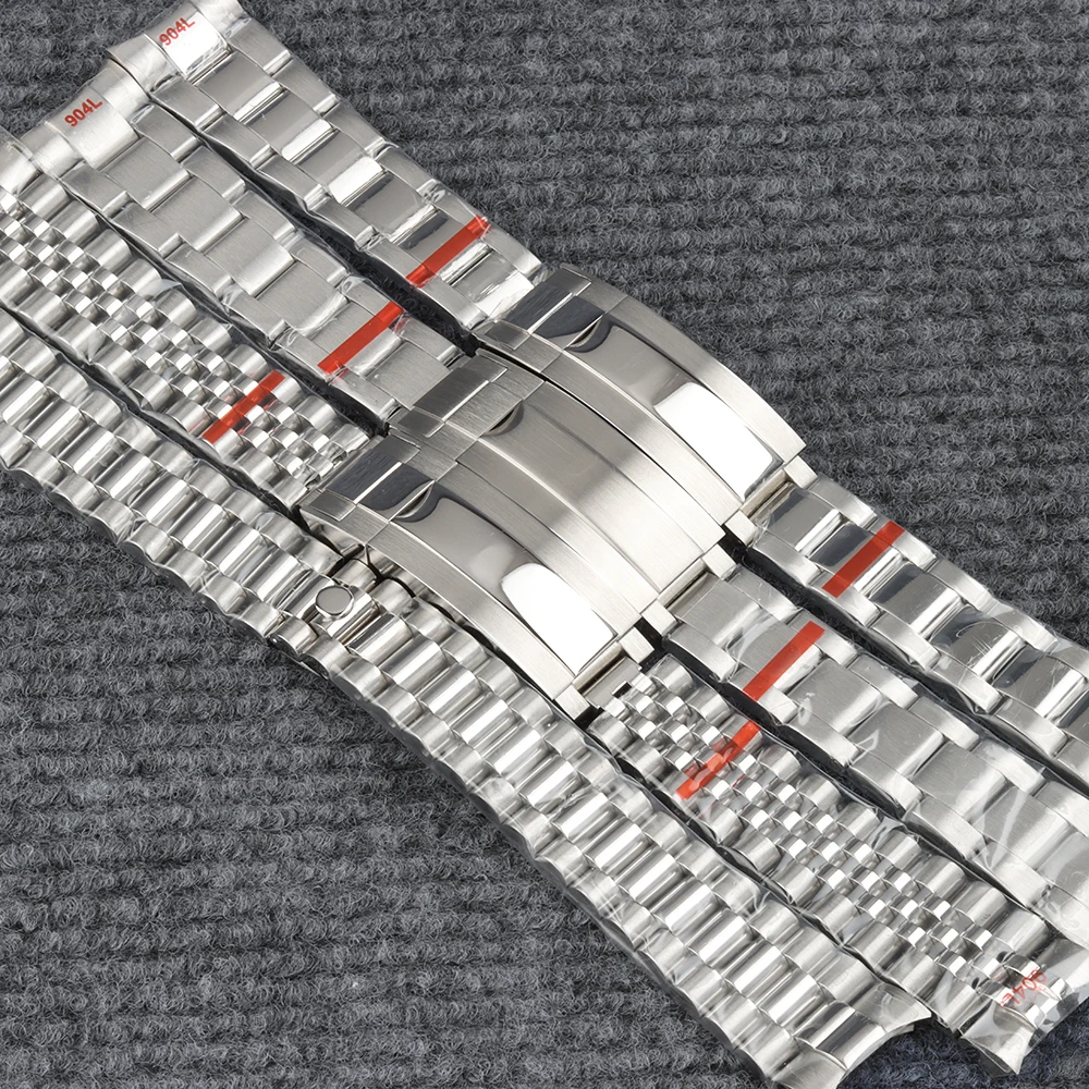 

316L Stainless Steel 20mm Silver NH35 Strap Bracelet For Log Sub Daytona NH35 NH36 Watch Cases Presidential/Jubilee/Oyster Strap