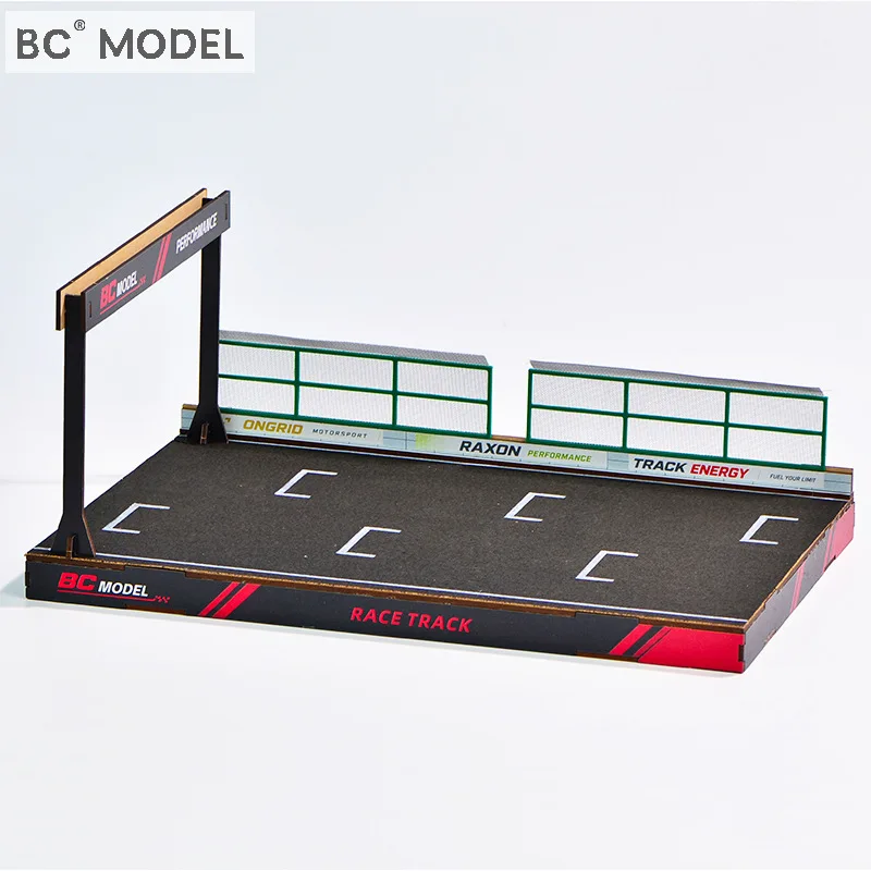 Bc Model 1 64 Scale Diecast Car Diorama Diy Race Track Starting Grid Display Scene For Vehicle Collection - view 2