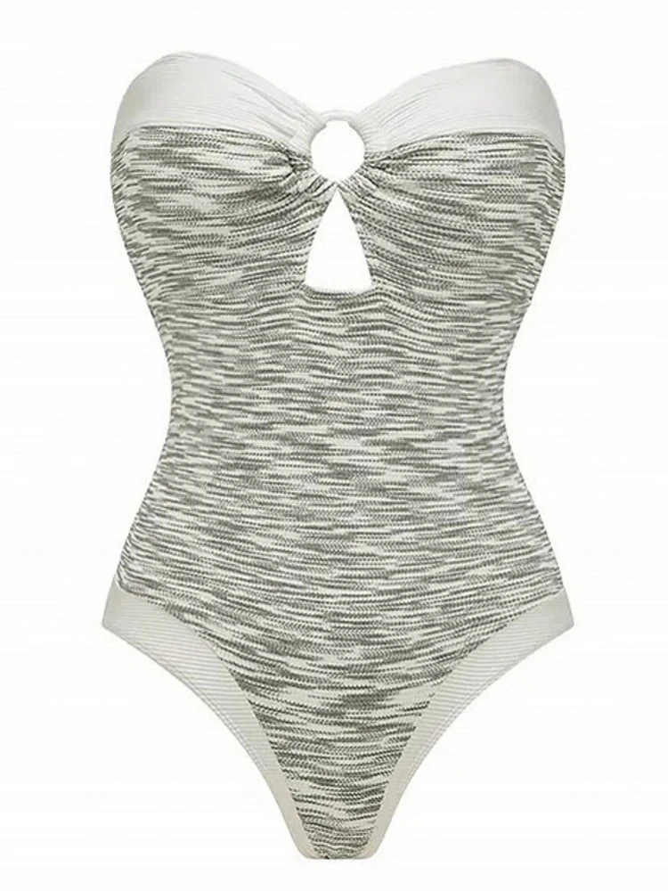 New High Waist Sexy Swimsuit Women Summer Bathing Suit Bikini Set Sleeveless Swimwear Women Beach Swimming Suit For Female