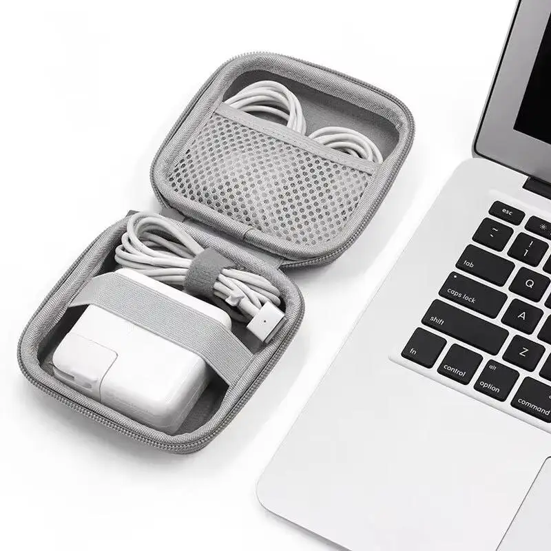 Mini Portable EVA Zipper Storage Pouch Earphone Carry Case For Airpod Charging Cable Phone Small Accessories
