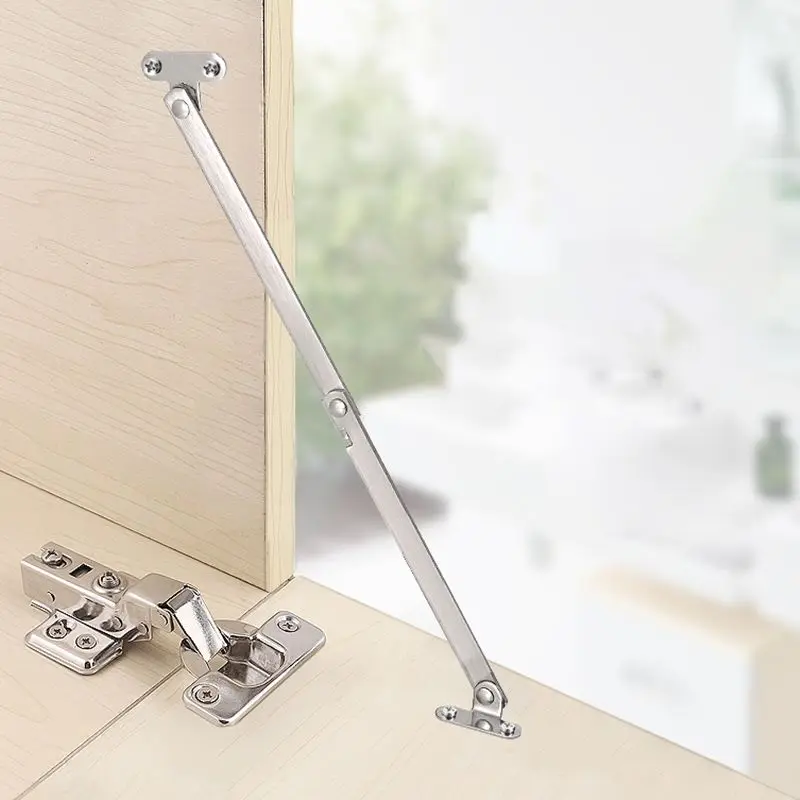 2PCS/Set Furniture Cupboard Stainless Steel Rotatable Folding Lid Support Hinge Soft-Down Stay Hinge Left And Right Support