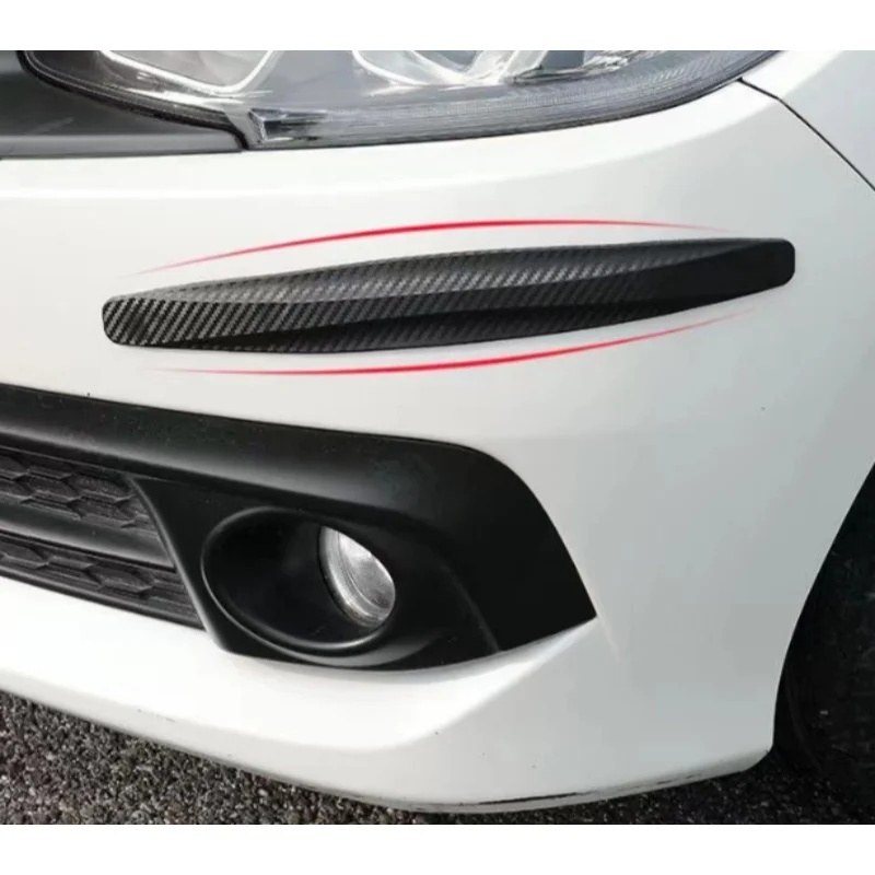 4Pcs Universal Anti-Collision Protector Rubber Car Door Products Auto Front And Rear Corner Bumper Cover Guard Lip Strip Sticker