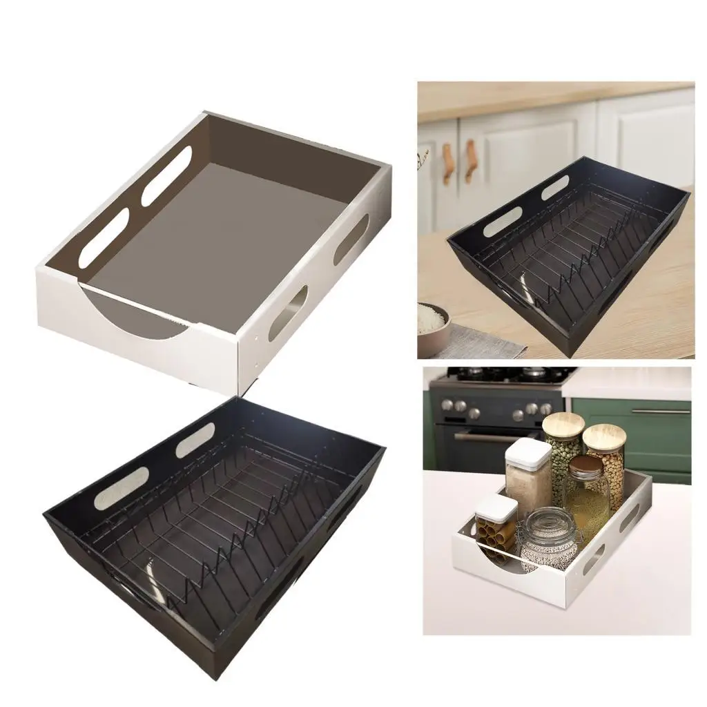 Pull Out Cabinet Drawer Pantry Organizer Multifunctional Stainless Steel Rack for Home Kitchen Cupboard