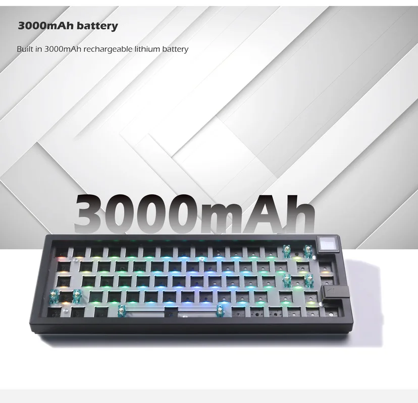 Zoya Gmk67-s The Third Mock Examination Customized Diy With Display Mechanical Keyboard Kit Hot Plug Rgb Backlit Game Keyboard