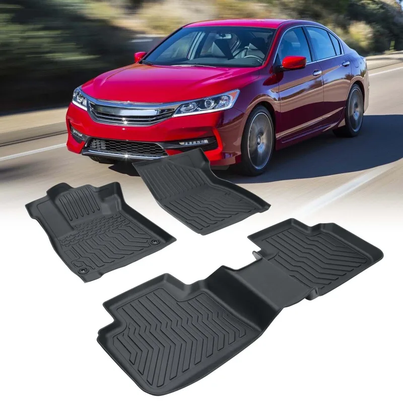 

US TPE Rubber Car Floor Mats All-Weather For 18-21 Honda Accord