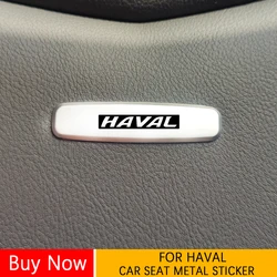 Car Seat Headrests Sticker Tuning Badges Metal For GWM Haval F5 F7 F7x H2 H2s H4 H5 H6 H7 H9 Jolion WEY H4 pro Car Accessories