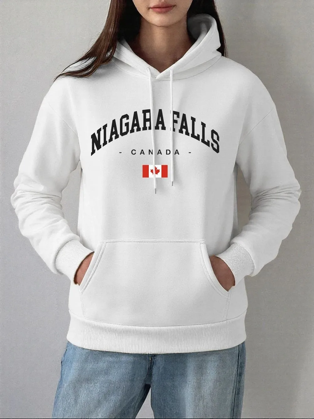 

The 2025 Spring and Autumn new maternity hooded sweatshirt is a casual and fashionable letter-printed pullover