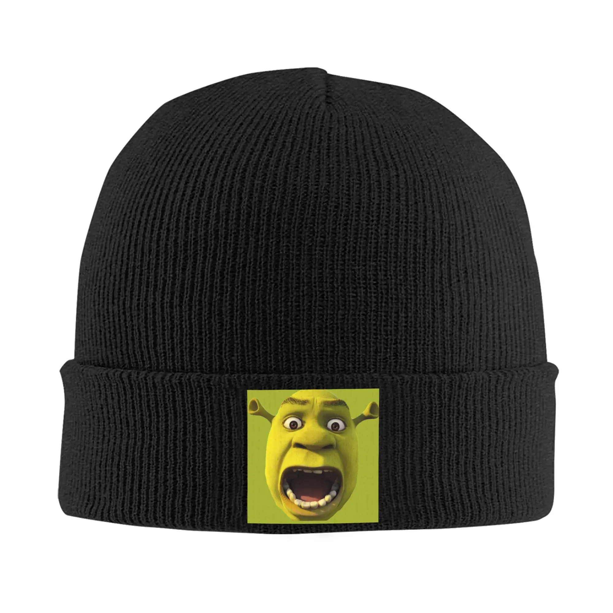 Custom S-Shreks Skullies Beanies Caps Men Women Unisex Outdoor Winter Warm Knitted Hat Adult Monster Bonnet Hats