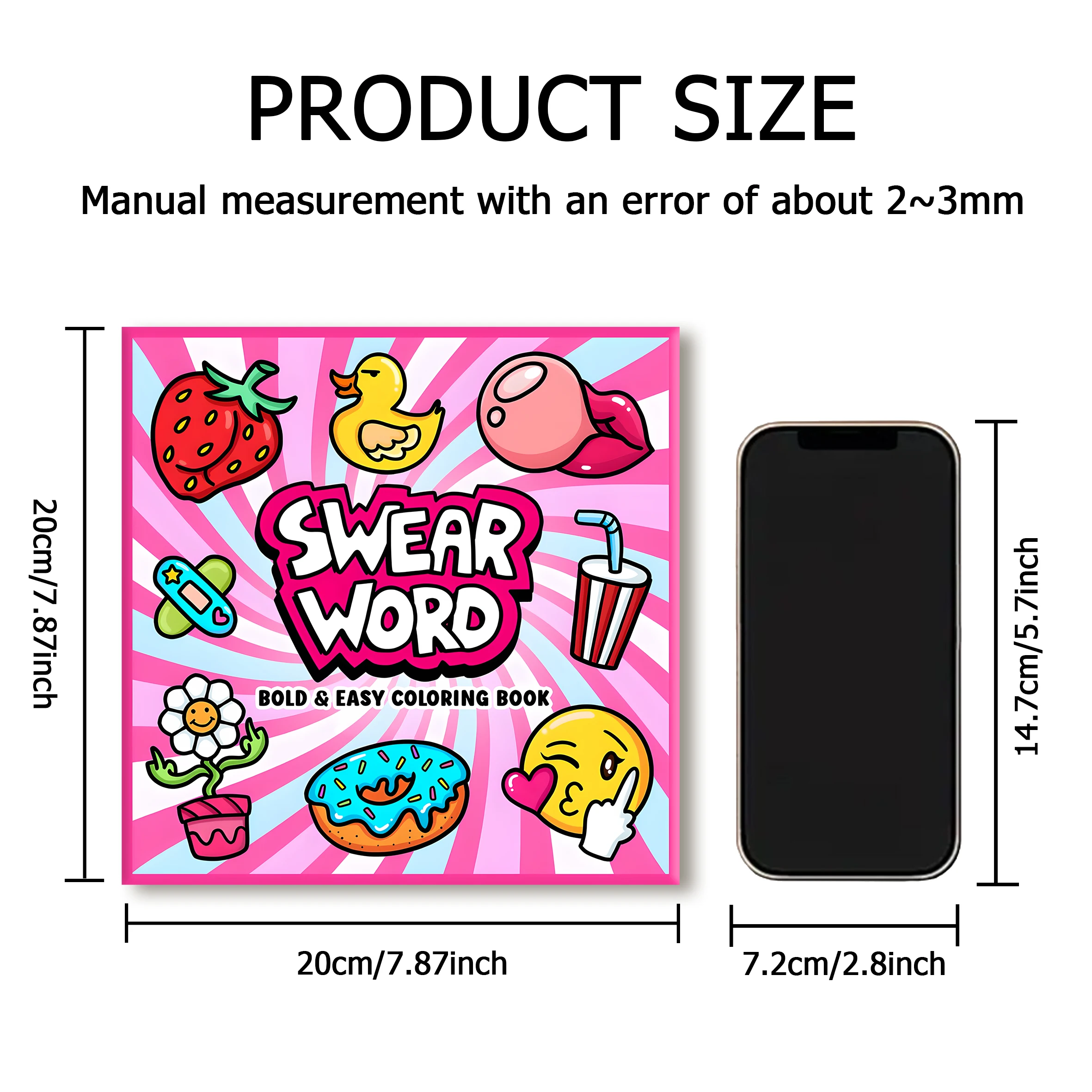 SWEAR WORD Bold-easy Patterns Coloring Book for Adults Cute Drawing Book Perfect Gift for Party and Birthday