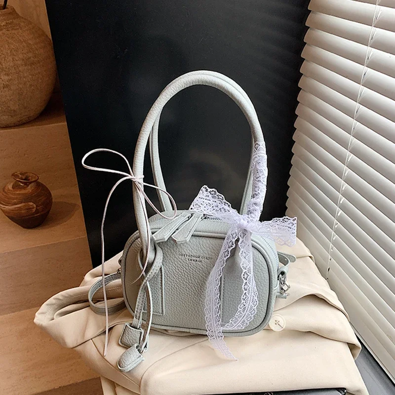 

2025 New Women Small Crossbody Bags Korean Niche Design Zipper Handbags Lady Simple Shoulder Bag Phone Purse