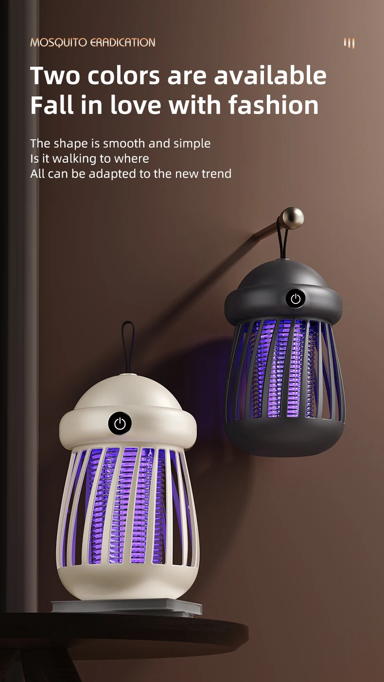 Mückenkiller 2-in-1 UV-Lampe Mückenfänger Nachtlicht USB Wiederaufladbarer Elektrischer Insektenfänger Outdoor-Mückenkiller – Detail 23