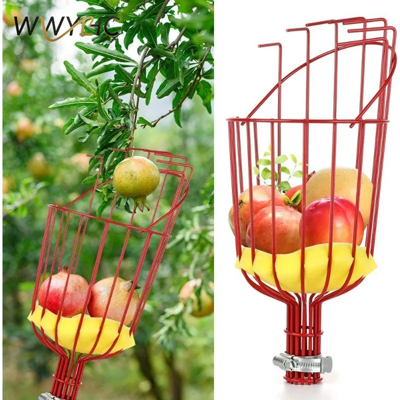 Stainless Steel High Altitude Fruit Picker Tool Suitable for  Peach Orange Picking Garden Orchard Harvesting