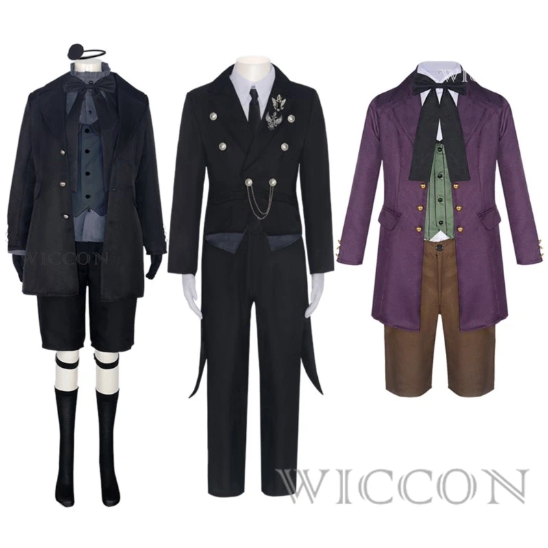 Black Butler Cosplay Ciel Phantomhive Cosplay Costume Sebasuchan Mikaerisu Costume Anime Alois Trancy Party Devil Uniform