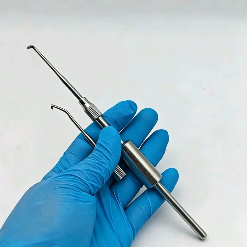 High Precision Stainless Steel Dental Manual Control Crown Remover, Double Head Dental Lab Equipment Dentist Tools