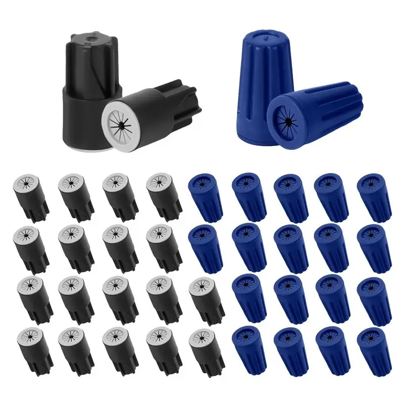 PROFESSIONAL USE-40 Pcs Waterproof Wire Connectors Wire Nuts Connectors For 22AWG-12AWG For Outdoor Lights Irrigation Valves