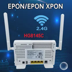 Gpon ONU-XPONターミナル、英語ソフトウェア、hg8145c、1ge、3fe、音声、2.4g wifi、hg8546mと互換性、100% オリジナル新品