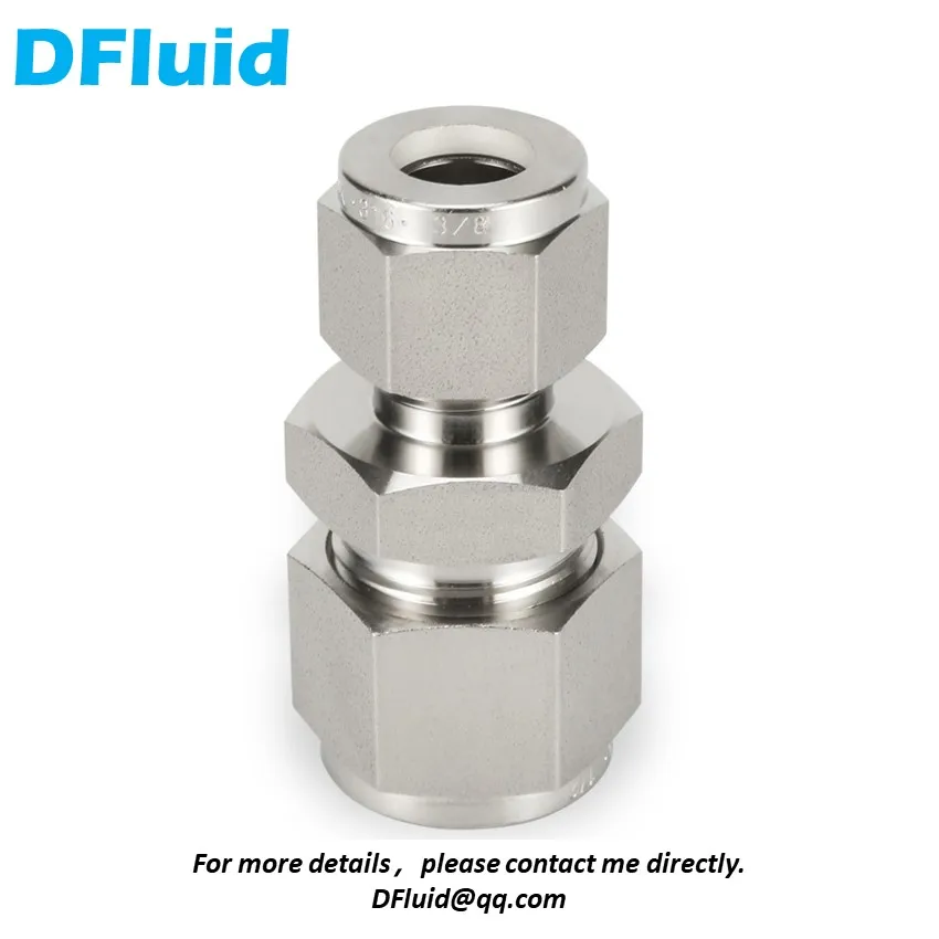 316 Stainless Steel Reducer Union Double Ferrule Compression Connector 1/8 1/4 3/8 1/2 6 Pipe Fitting Water Gas replace Swagelok