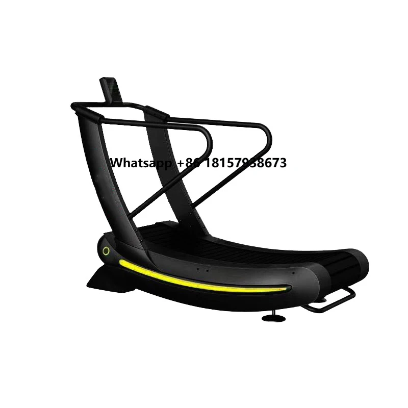 

Silent Shock Absorption Non-Powered Treadmill with Handrails Limited Time Discount Non-Slip Design