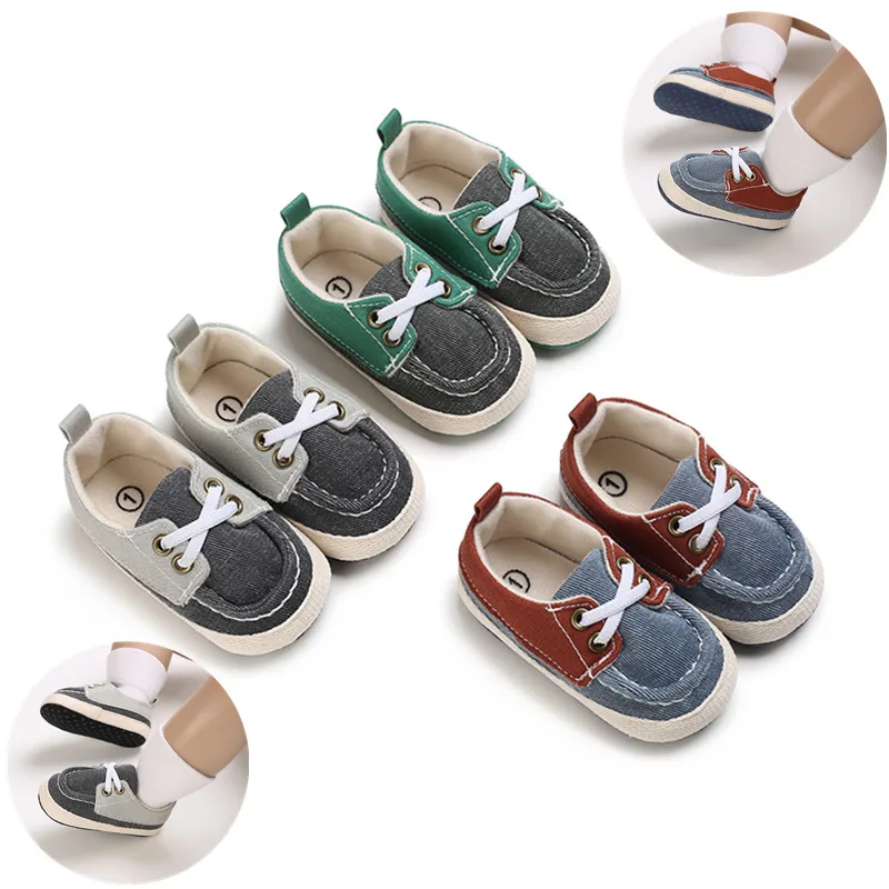 

Baby First Walker Baby Girl Boy Infant Cute Fashion Solid Shoes Peas Shoes PU Leather Baby Shoes Soft Bottom Toddler 0-18 Months