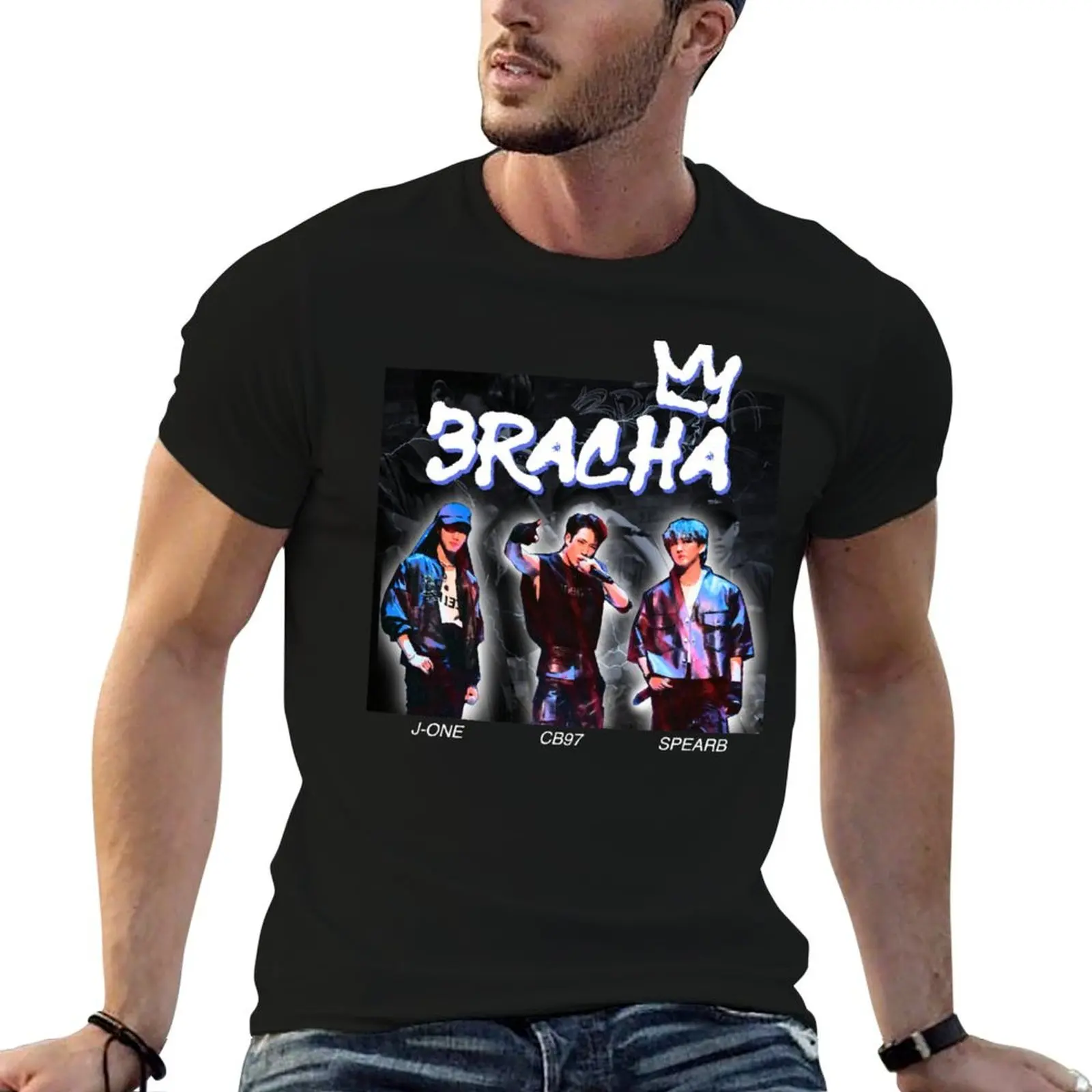3RACHA T-Shirt Summer Print Short Sleeve Tee