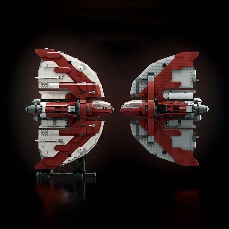 1378PCS MOC Space War T6-Shuttle Raumschiff Bausteine Set Stern Raumschiff Modell Desktop Dekoration