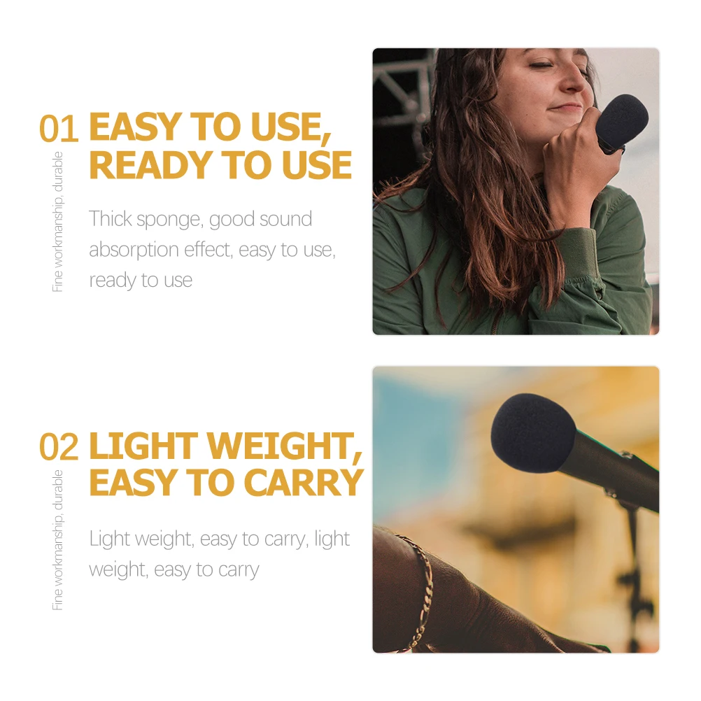 

Windproof Sponge Hood Microphone Cover Protective for Windscreen Protector Supply