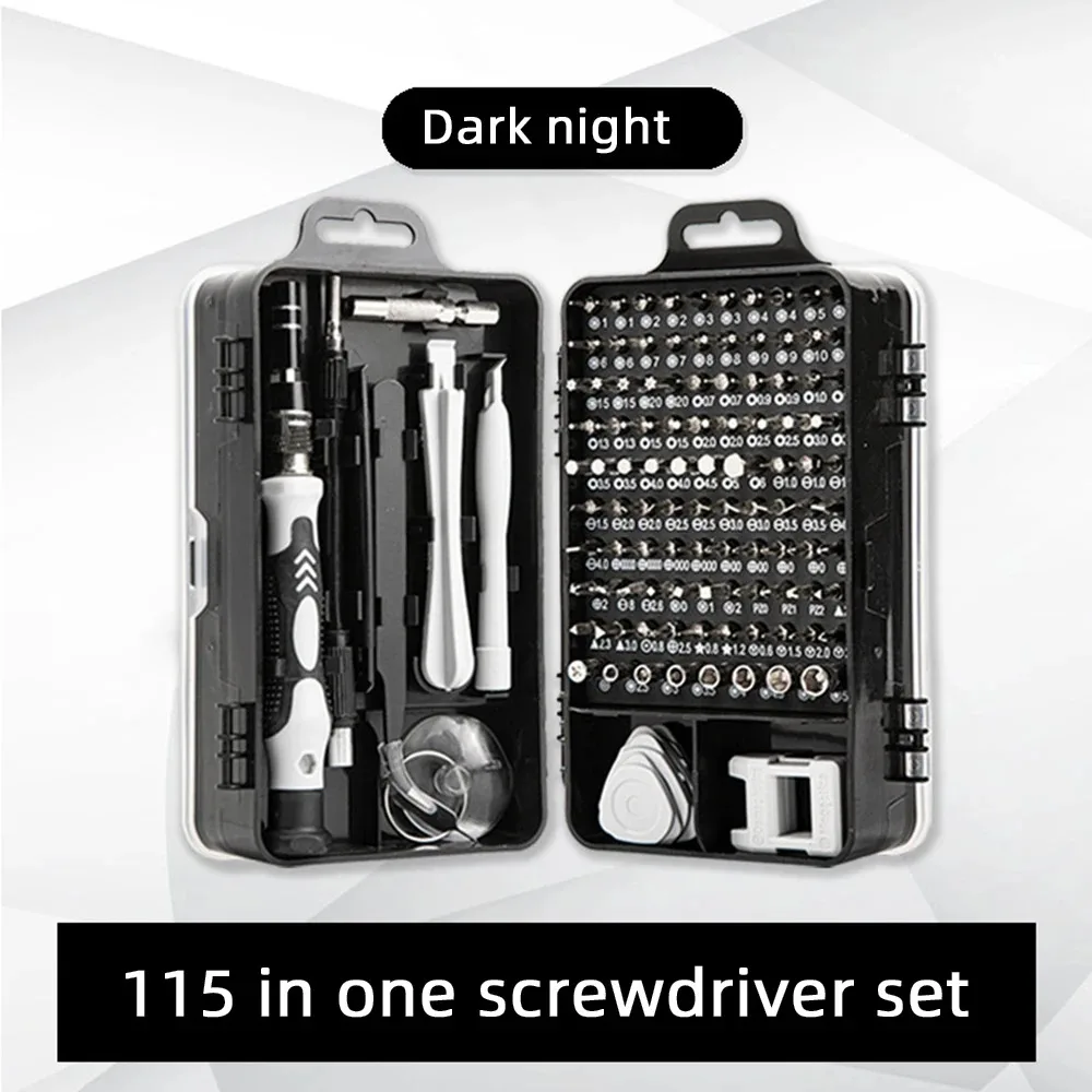 115-in-1 Multi-Functional Precision Screwdriver Set for DIY Repair of Phones Laptops PCs Watches and Glasses Home Workshop