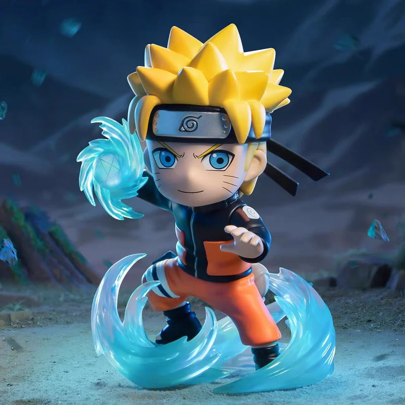 

Genuine Bandai Naruto Blast Q Version Amine Figuirne Naruto Hand-Made Model Ornaments Boy Birthday Gift Blind Box Car Decoration