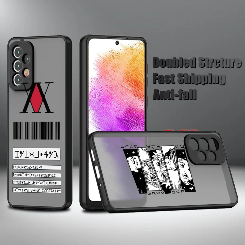 Hunter×Hunter Animation For Samsung A91 A81 A71 A51 A42 A41 A31 A21 A14 A13 A12 A11 A04 S Frosted Translucent Phone Case