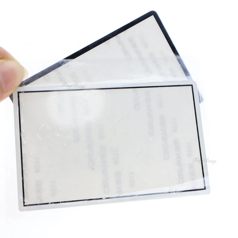 1PCS Plastic/Glass Top Screen Lens Cover For New 3DS Upper LCD Screen Protector Panel Top Surface W/ Adhesive - view 2