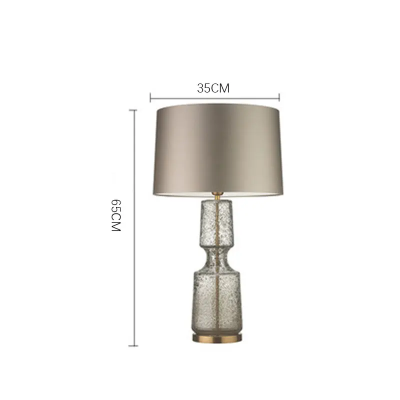 Minimalistische decoratieve staande lamp Retro Bedlamp Antiek Glazen tafellamp Woonkamer slaapkamer villa hotel design Bedlamp